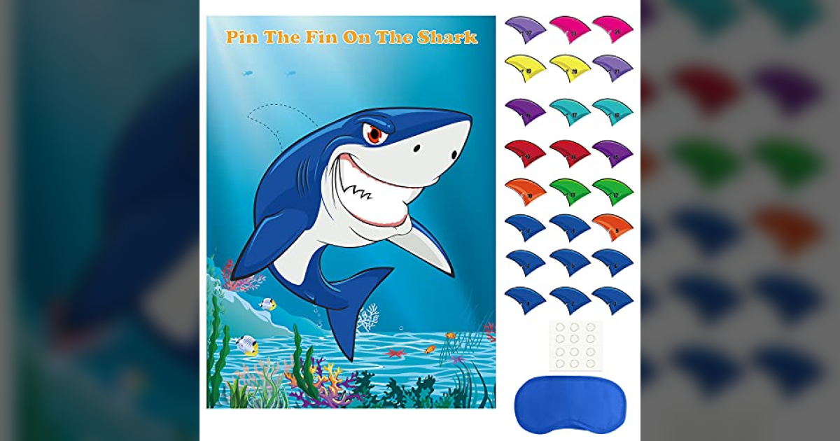 Fun Scuba-Themed Party Game: Pin the Fin on the Shark